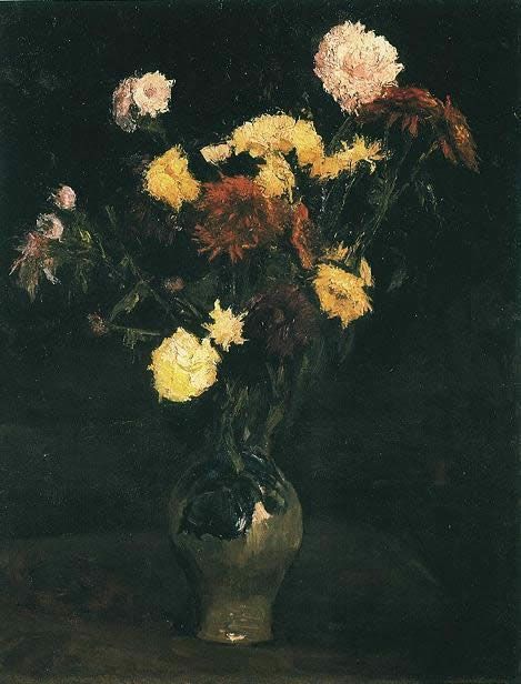 Vincent van Gogh Vase with Carnations and Zinnias